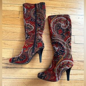 Diba Paisley Boot RARE